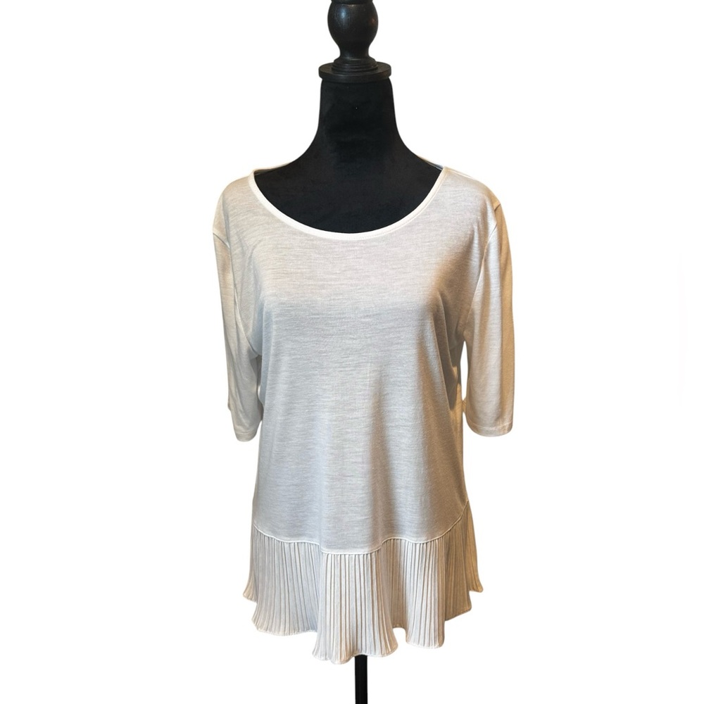 Talbots White Short Sleeve Top